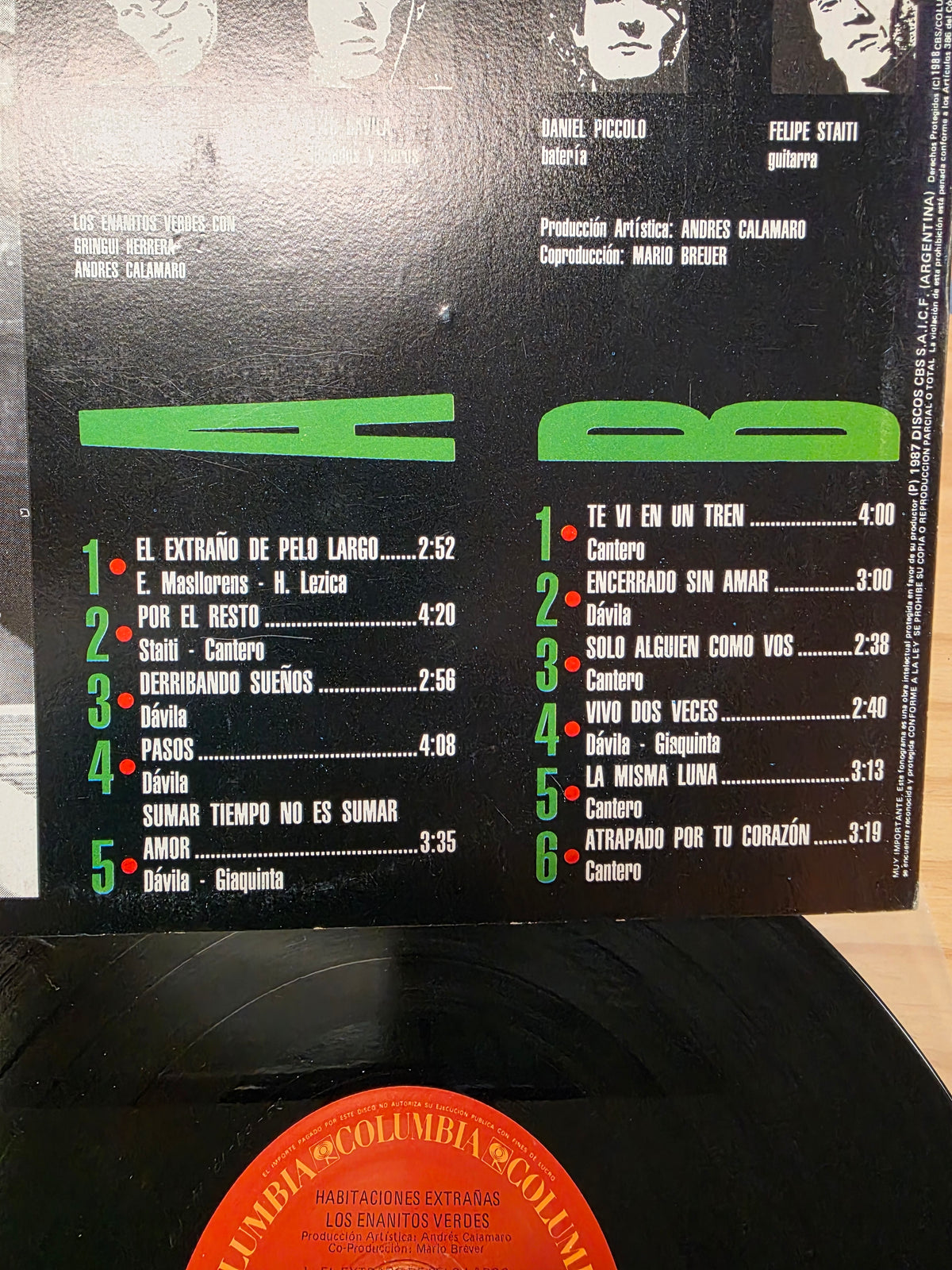 Los Enanitos Verdes - Habitaciones Extrañas (1987 Mexico pressing) (Copy)