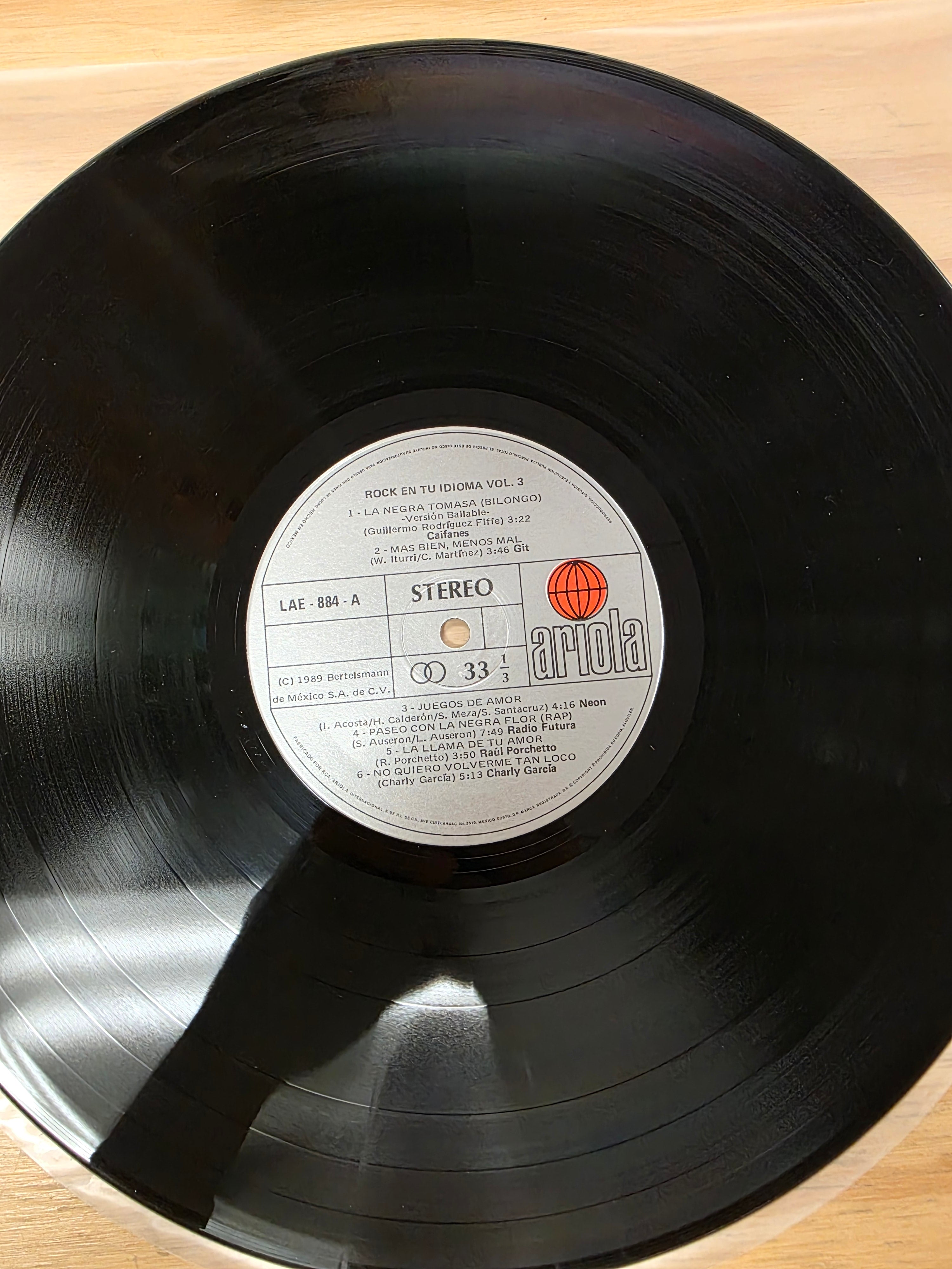 Rock en tu Idioma vol 3 (Caifanes, Git, Charly Garcia, Virus) Rare Compilation