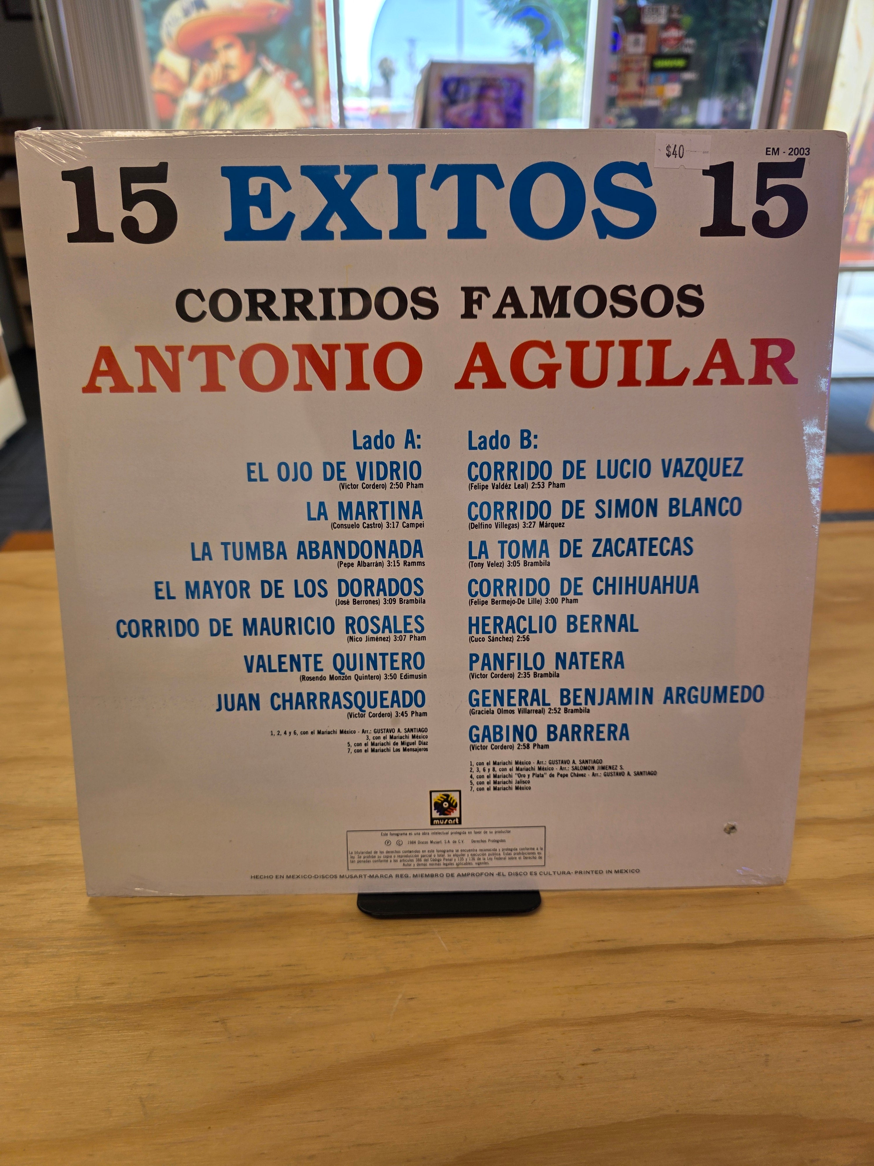 Antonio Aguilar 15 exitos corridos famosos (Sealed)
