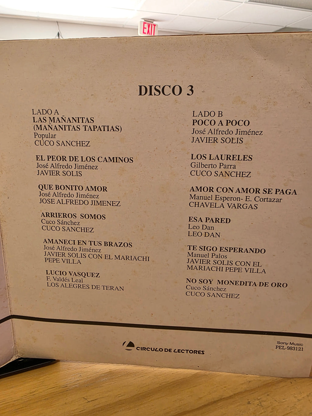 Compilation de la musica Ranchera 3LP - Vicente Fernandez, Jose Alfredo,  Javier Solis, Leo Dan, Chavela Vargas
