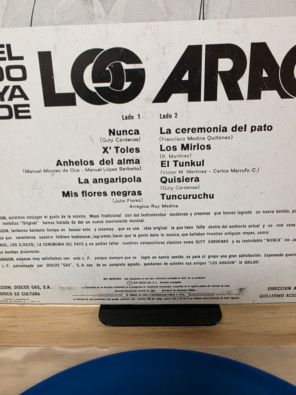 Los Aragon - El sonido Maya de los Aragon ( Blue Vinyl)