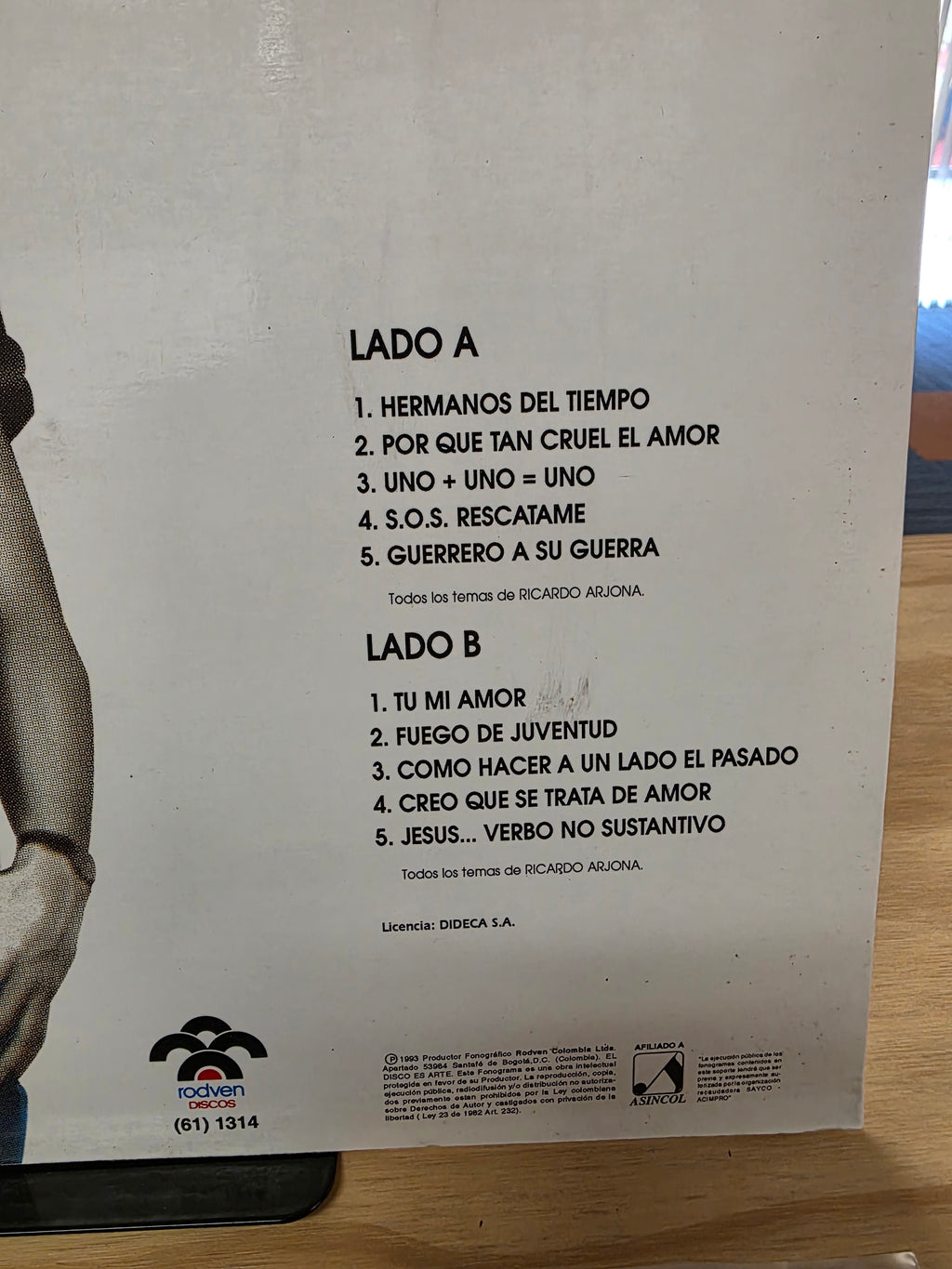 Ricardo Arjona - Jesus Verbo no Sustantivo (1993 Colombia Rare)