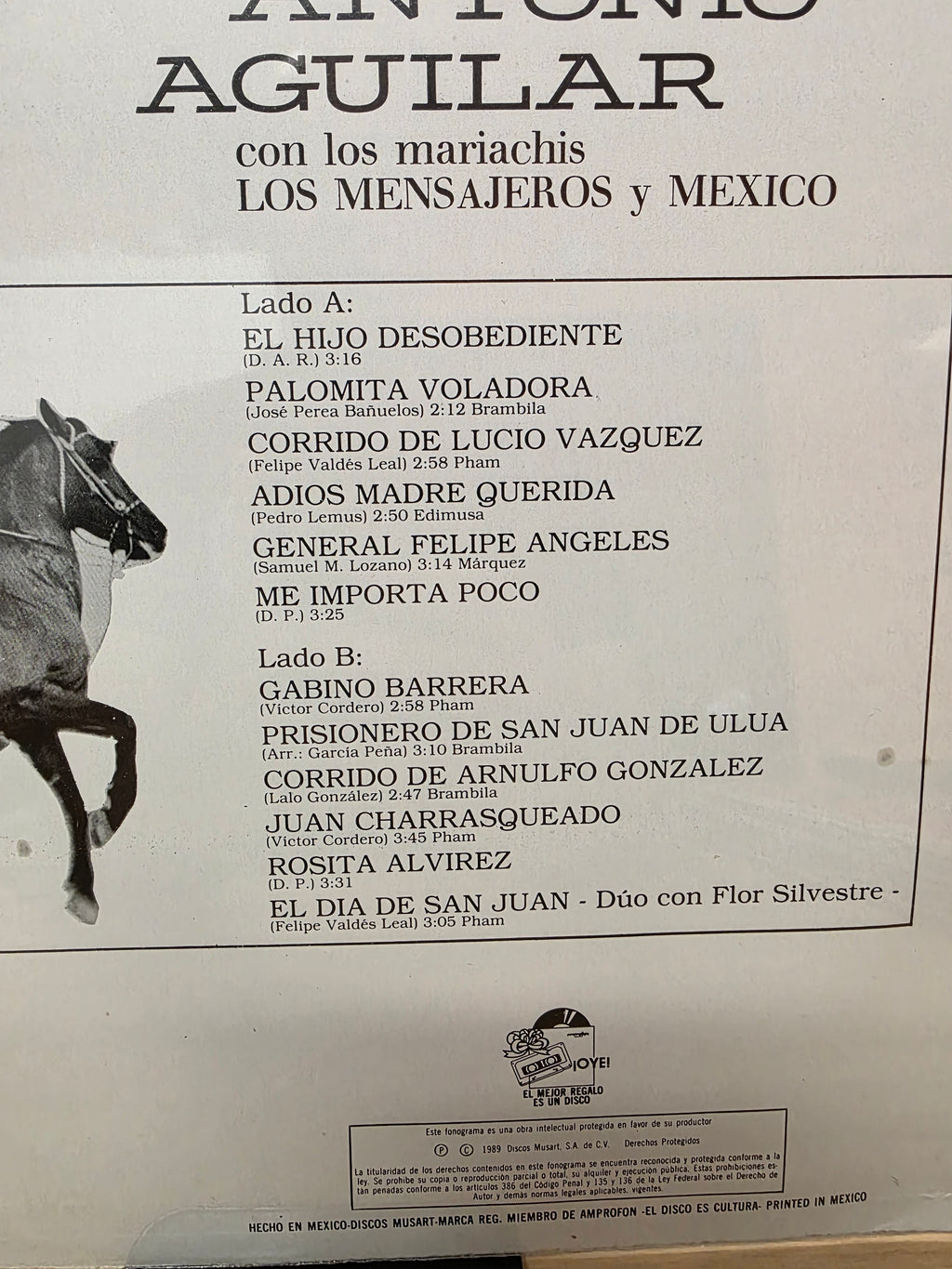Antonio Aguilar - Corridos con Antonio Aguilar (Sealed 1989)