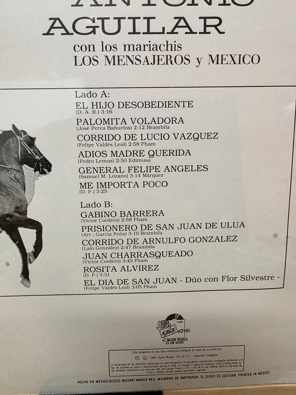 Antonio Aguilar - Corridos con Antonio Aguilar (Sealed 1989)