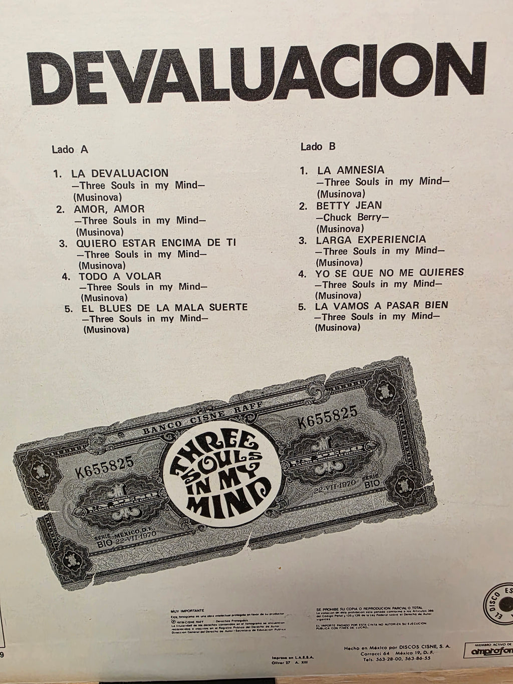 Three Souls In My Mind - La Devaluacion