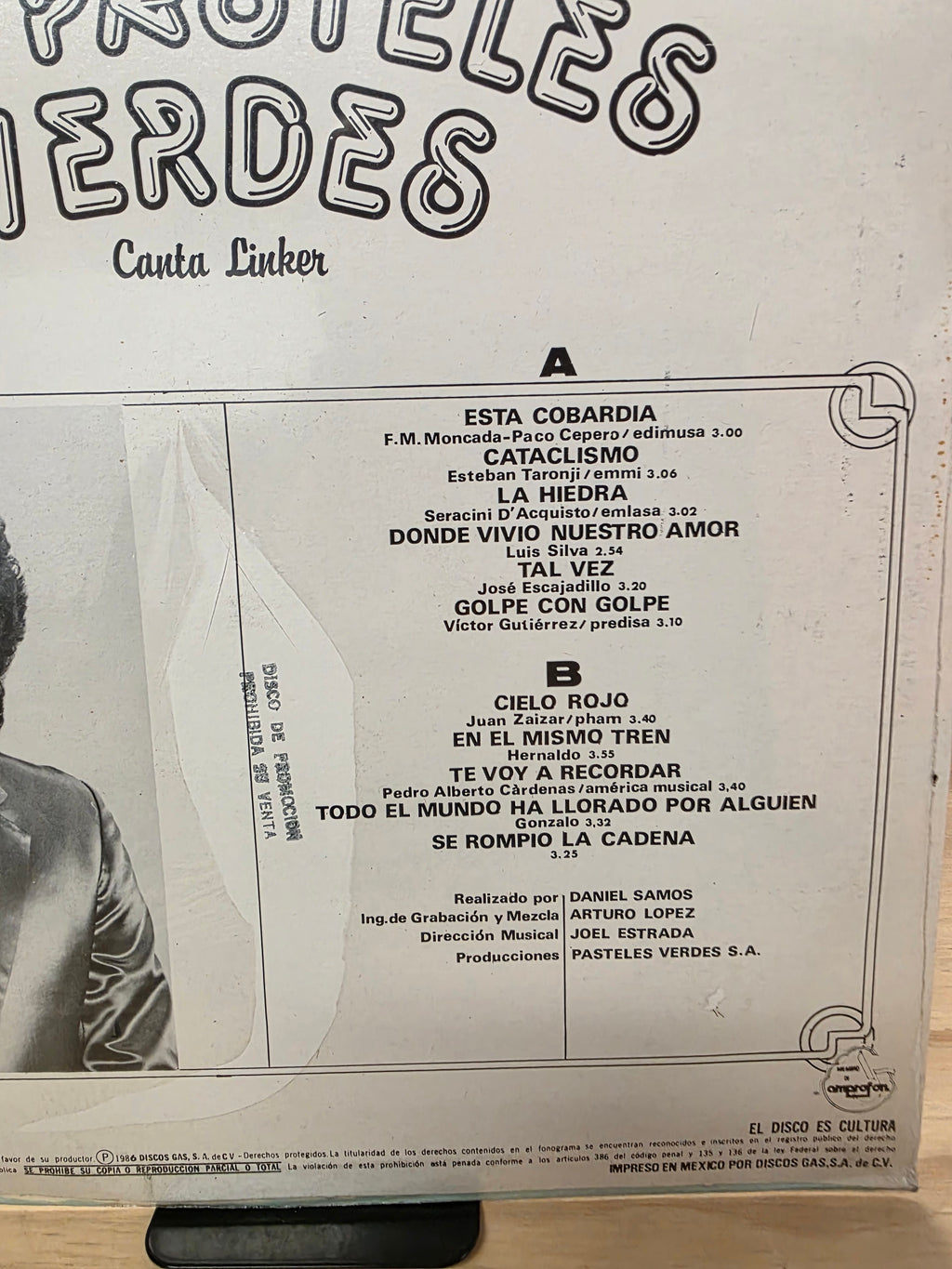 Los Pasteles Verdes (Canta Linker) Sealed Sellado Promo