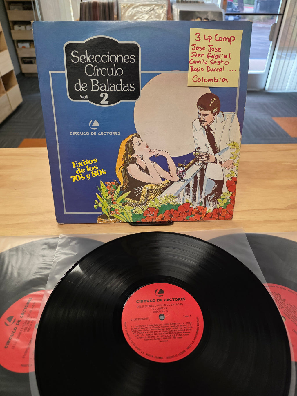 Selecciones circulo de Baladas vol 2 - Jose Jose, Juan Gabriel, Camilo Sesto etc... 3 Lp Compilation - Colombia