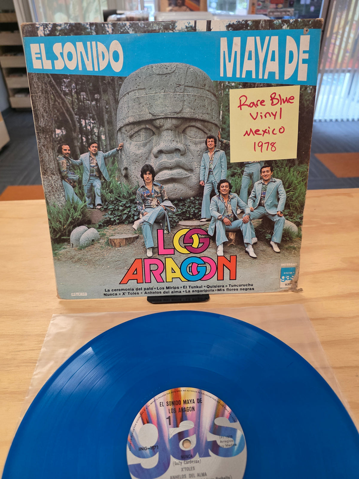 Los Aragon - El sonido Maya de los Aragon ( Blue Vinyl)