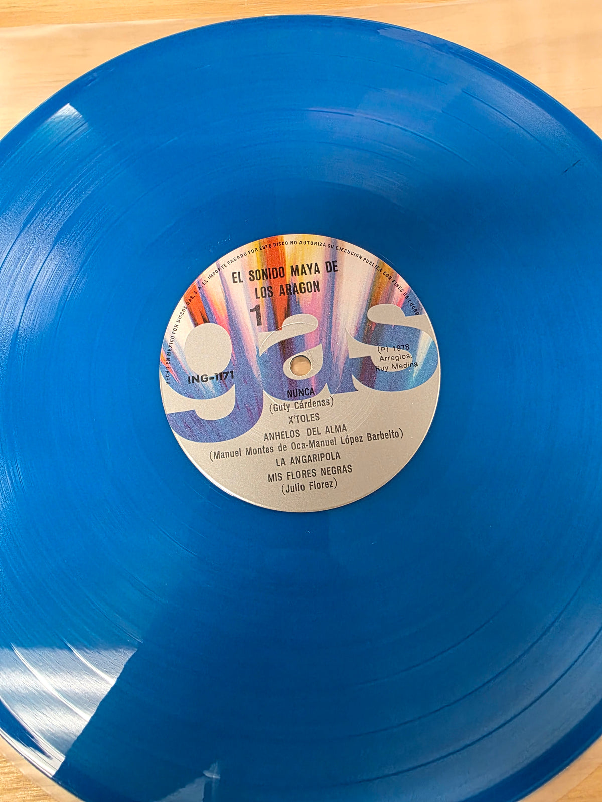 Los Aragon - El sonido Maya de los Aragon ( Blue Vinyl)