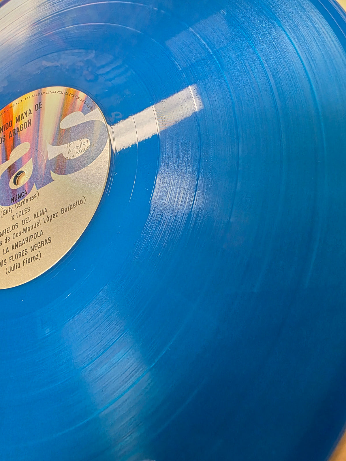 Los Aragon - El sonido Maya de los Aragon ( Blue Vinyl)