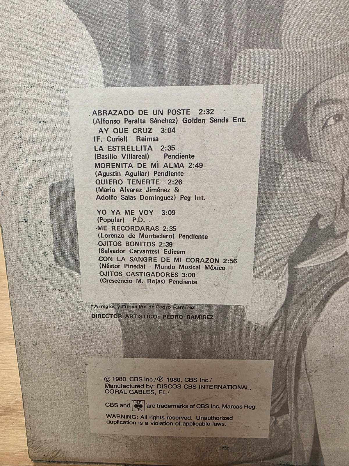 Lorenzo de Monteclaro - Abrazado de un poste (Sealed)