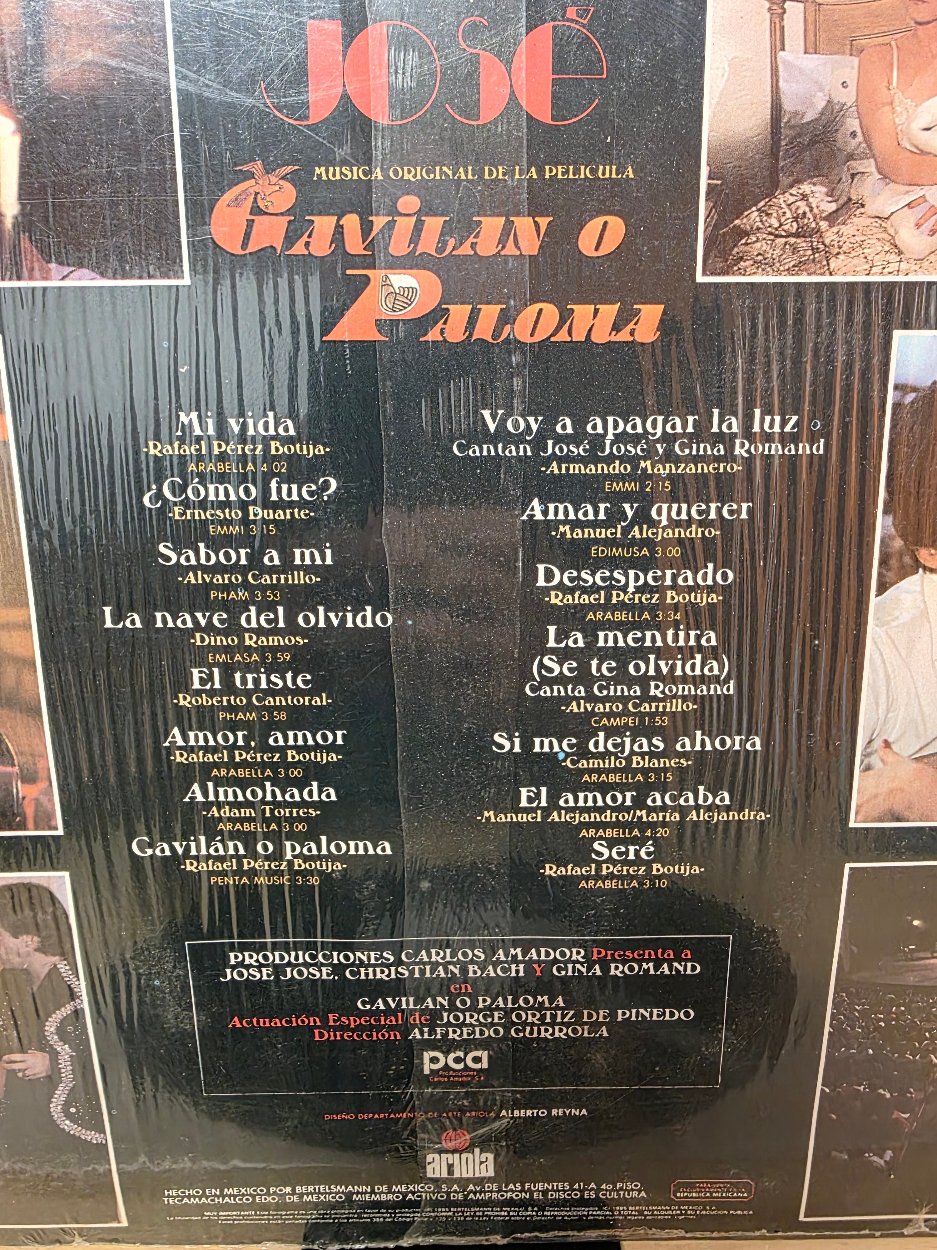 Jose Jose - musica original de la pelicula Gavilan o Paloma