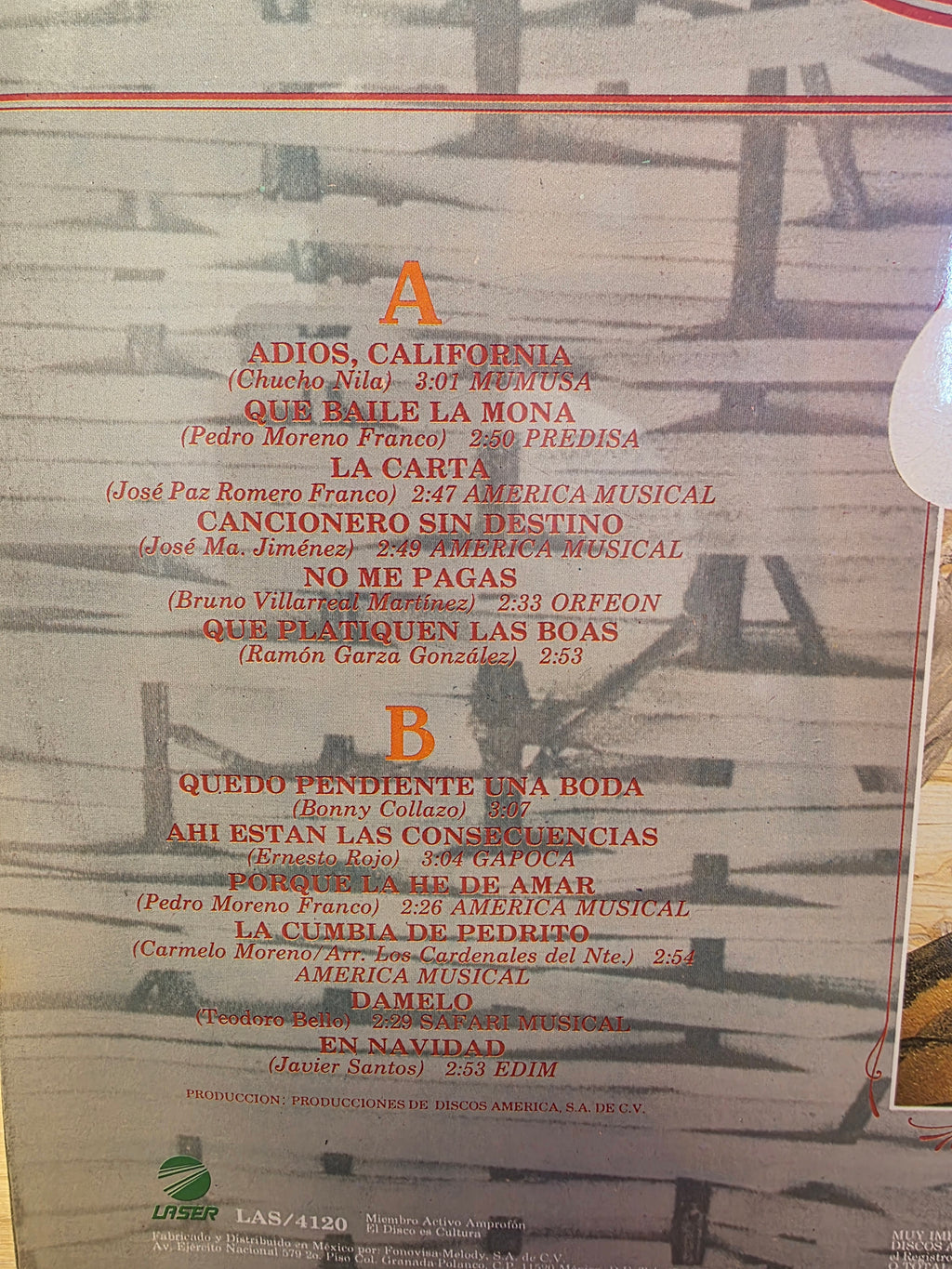 Los Cardenales del Norte - Adios California (Sealed)